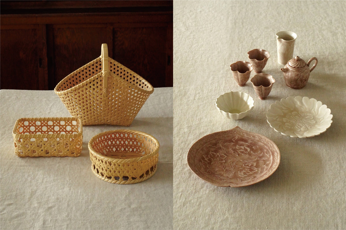 「竹と陶　細部に宿る手仕事の美　芝田麻衣子・鈎一馬 展」 2025.9.5(金)ｰ12(金)